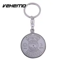 Размер: 4,5*4,5*0,5 см сплав календарь вечный брелок-календарь ювелирные изделия уникальные горячие продажи Компас брелок цепочка