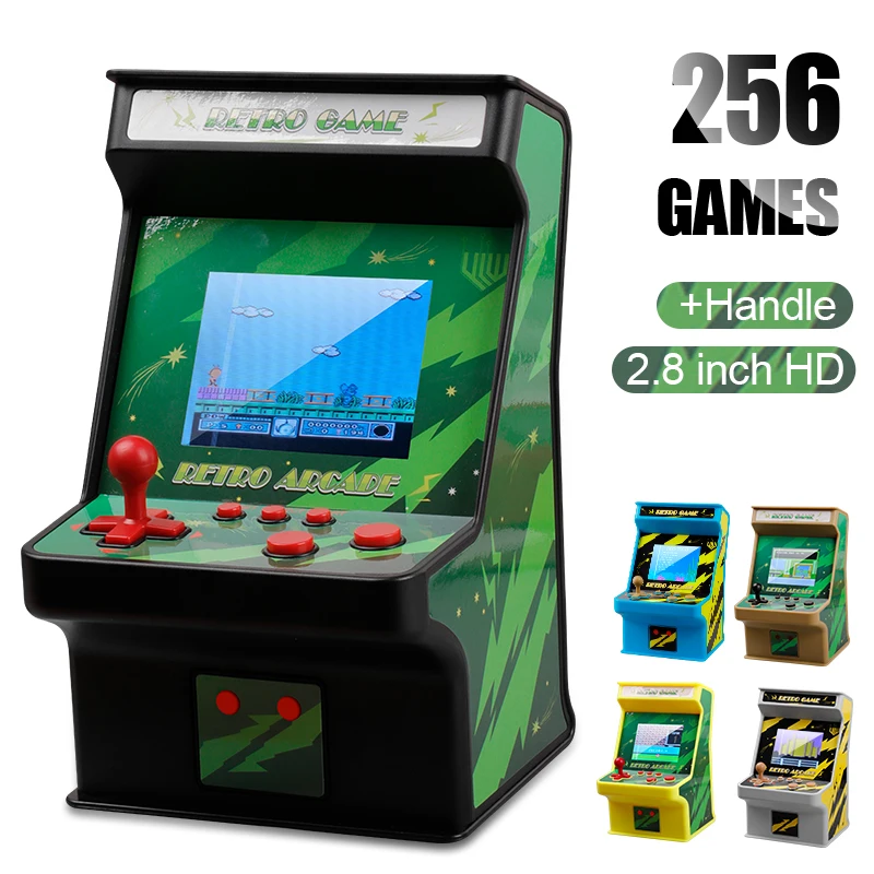 Ретро игровой 8 битный автомат Bittboy с двумя играми 256 встроенных игр портативная
