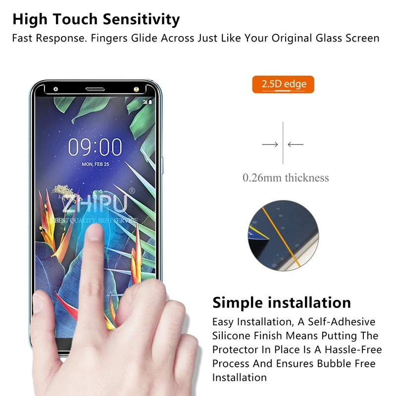 Закаленное стекло для LG K40 защитное 2.5D 9H Премиум защитная пленка|Защитные стёкла