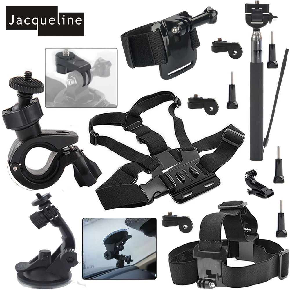 Jacqueline для аксессуаров набор моноподов экшн камеры Sony AS20 AS200V AS15 FDR X1000V W 4K AS30V AS100V HDR