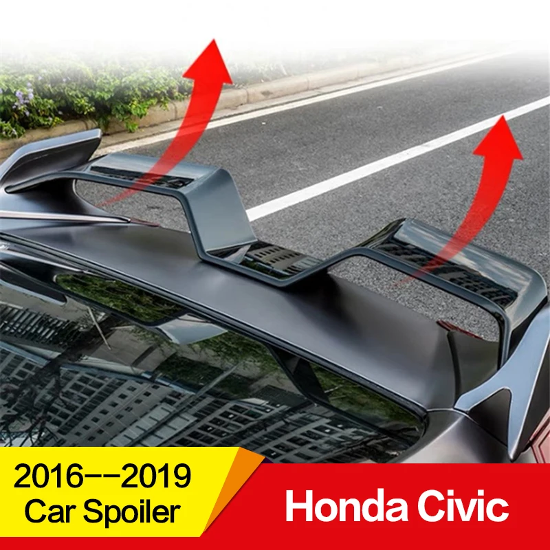 Использовать для Honda Civic спойлер civic 17 18 19 лет заднее крыло Чайка стиль спортивный спойлер, аксессуары применение герметика