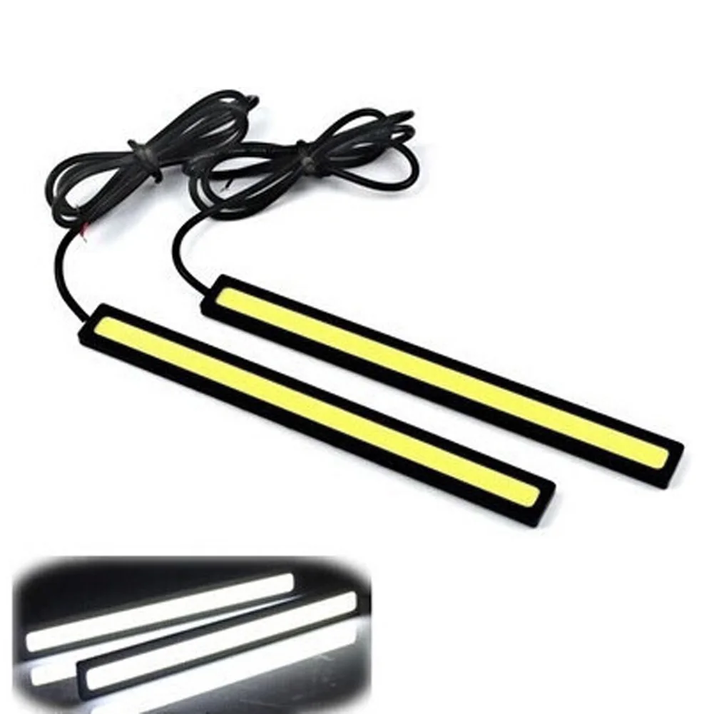 2PCS Daytime Running Fog Lamp14CM 6W COB LED Car DRL Driving Strip