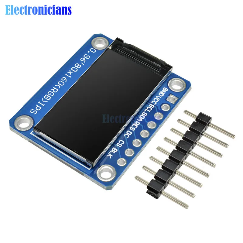 Полноцветный ЖК дисплей IPS 0 96 дюйма 80X160 SPI HD 65K модуль ST7735 Привод IC 80*160 3 В интерфейс