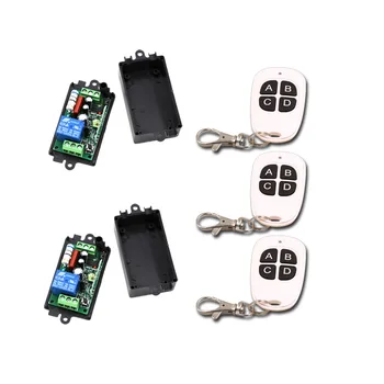 

AC 110V 1CH Relay Receiver Wireless Remote Control Switch AC 220V 1 CH 10A Remote Control System 315Mhz/433Mhz