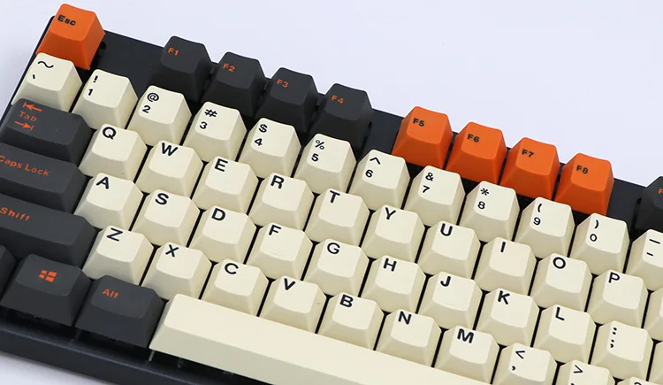 BGKP Углеродные Doubleshot PBT Keycaps с верхней боковой печатью 108Key 87Key 61Key для Cherry MX