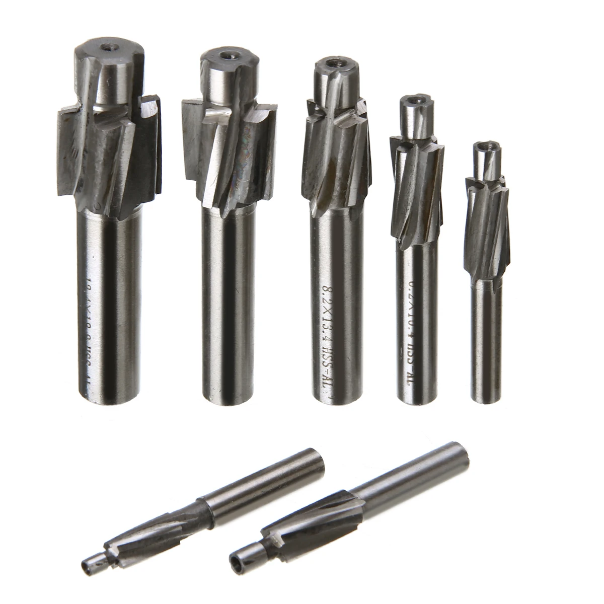 Buy 7pcs HSS Counterbore End Mill M3.2 M12.4 Pilot