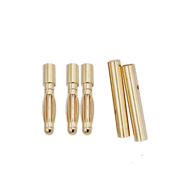 

10pair/lot 2.0mm 2mm RC Banana Gold Bullet Connector Plug Male Female for ESC Lipo RC battery 20% off