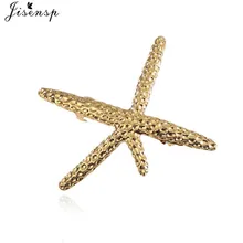 Jisensp moda geométrica Metal Coral estrella pelo Clip para mujeres Barrette pelo Pin oro Shell gran estrella horquillas herramienta de estilismo