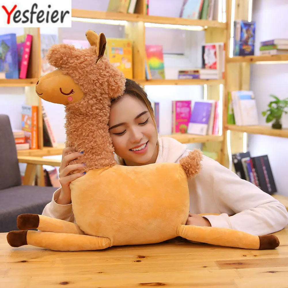 

1pc 55 / 80cm Giant Lovely Desert Camel Animal Plush Toy Lovely Soft Stuffed Doll Room Decoration Kids Toys Kids Birthday Gift