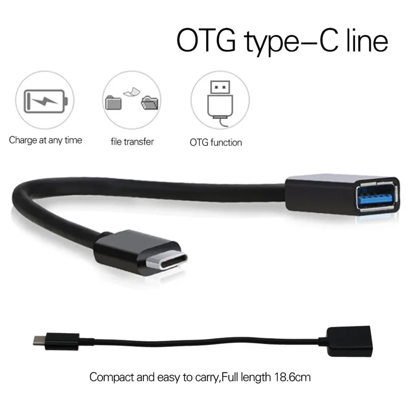 2 цвета type C к usb type A Женский OTG адаптер разъем передачи данных зарядное устройство кабель для Motorola Z Play