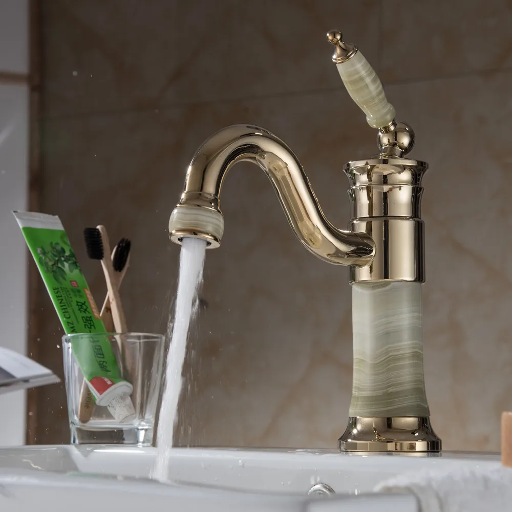 Artistic Bathroom Vessel Sink Faucet Single Lever Swivel Spout Basin Faucet Deck Mounted Bathroom Kitchen Mixer Tap Hot Cold Tap12