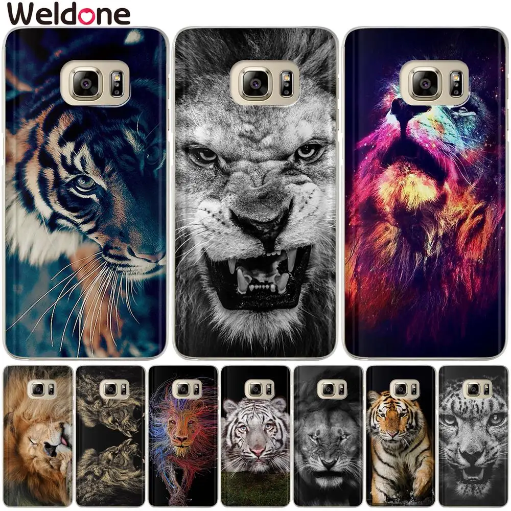 Weldone Тигр Лев чехол для Samsung A8 Plus 2018 A3 A5 A7 2015 2016 2017 Мягкий силиконовый телефона Etui