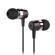 Free ShippingInpher FUQING Super bass earphones Metal Ear Mobile Computer MP3 Universal 3 5MM clear voice