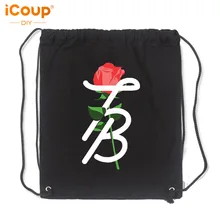 ICoup TESSA BROOKS Фирменная парусиновая сумка-мешок на шнурке