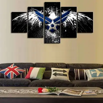 

HD Print 5 pcs Air Force Eagle canvas wall art print painting art Home Decor Canvas Art Print Painting on canvas /PT0930