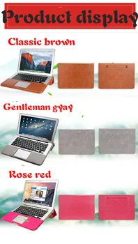 

32*22.5cm Multifunctional Business Portable Laptop Case Nordic Style Comfortable Leather for Macbook air-13.3 inch Laptop bag