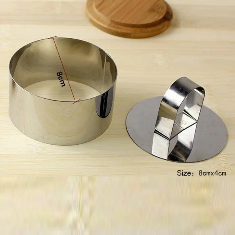 

TENSKE Pastry Round Square Heart Forms For Cheese Pan Mousses Cake Mould Sectional Shape Baking Dish Dessert Ring Bakewa JULY 17