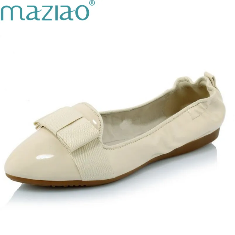 

Spring Women Bowknot Breathable Casual Single Shoes Sweet Women's Fashion Retro Bohemia Flats Boat Shoes MAZIAO