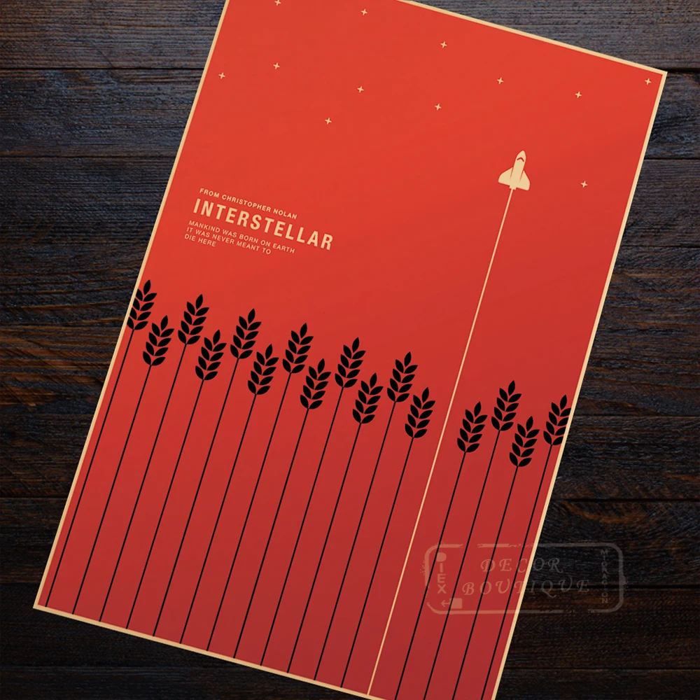 Minimalist Art Interstellar Propaganda Vintage Kraft Poster Decorative Diy Wall Canvas Sticker Home Bar Posters Decoration Wall Canvas Minimalist Artdecor Diy Aliexpress