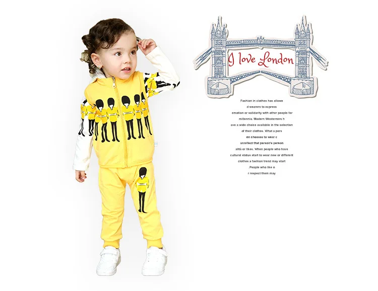 Anlencool/Прямая ; ; новые модели для новорожденных; костюм из трех предметов в британском стиле; одежда для малышей; комплект персонализированной одежды