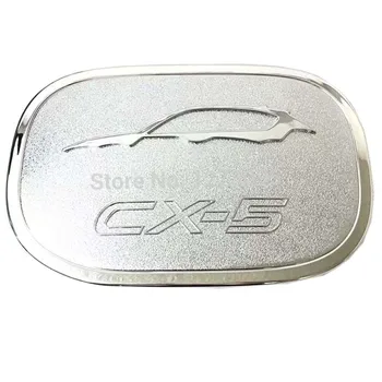 

For Mazda CX-5 CX5 2017 2018 ABS Chrome Fuel Cap Gas Tank Cover Gas Cap Cover Protector Sticker Exterior Car Styling Accessory