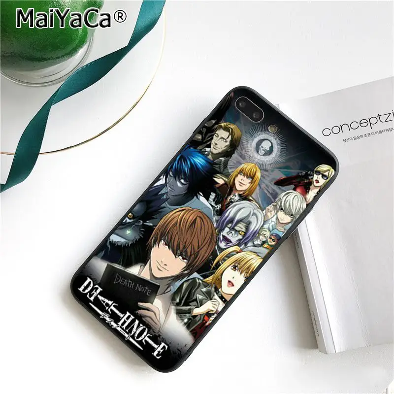 MaiYaCa чехол Ryuk смерть Кира Coque чехол для телефона для iphone 11 Pro 11Pro Max X XS MAX 6 6s, 7, 7 plus, 8, 8 Plus, 5 5S SE XR