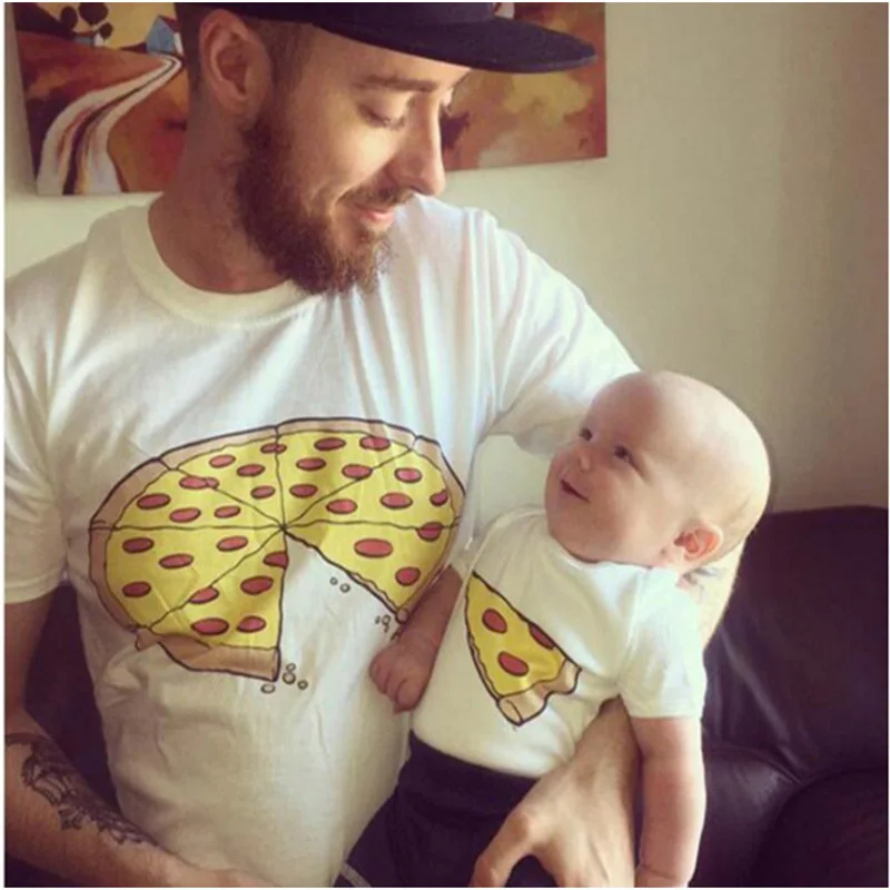 

Family Matching Outfits Cute Print Short-sleeve Cotton T-shirt for Mother Father Boys T-shirt Baby Romper Kids Clothes