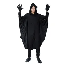 Костюм Бэтмена для взрослых человек костюмы на Хэллоуин вечерние Косплей Черные крылья для мужчин комбинезон вампир герой COS