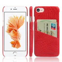 80 шт Бизнес Стиль с узором «крокодиловая кожа» жесткий чехол для телефона с отделением для карт чехол-держатель для samsung S6 S6 edge кожаный чехол-накладка для телефона