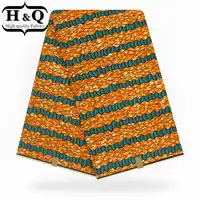 H&Q 2019 Hot sales African print wax fabric high quality wax fabric with breathable for dutch party,wedding dress,decorate