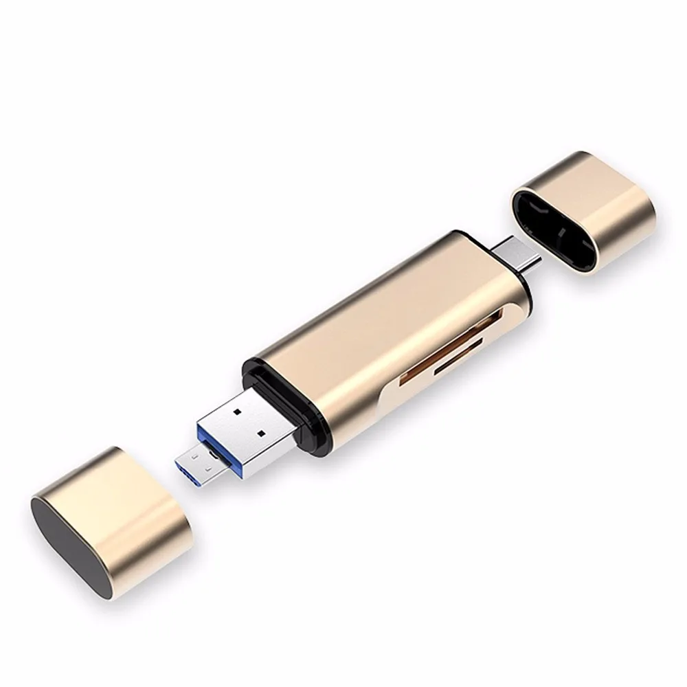 USB3.1 type-C концентратор адаптер USB 2,0 Micro USB 2 слот TF SD кардридер OTG карта 5в1 все в одном мульти-функция для планшета мобильного телефона