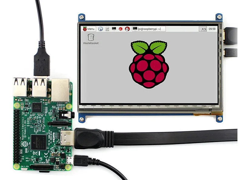 7 дюймов емкостный сенсорный дисплей экран HDMI USB 1024*600 lcd ips дисплей для Raspberry Pi Banana Pro Win 10