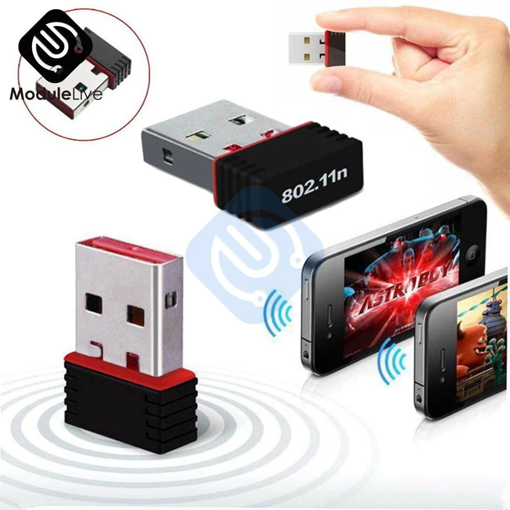 150 Мбит/с 150 м мини USB WiFi беспроводной адаптер сетевой LAN карты 802.11n 802,11g 802.11b