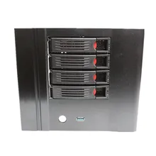 NAS чехол для компьютера бытовой Мини Сервер Горячая pluggabel шасси поддержка 1U источник питания