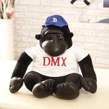 

Plush toy stuffed oll black Monkey gorilla Orangutan Chimpanzee chimp jocko dress shirt hat birthday gift christmas present 1pc