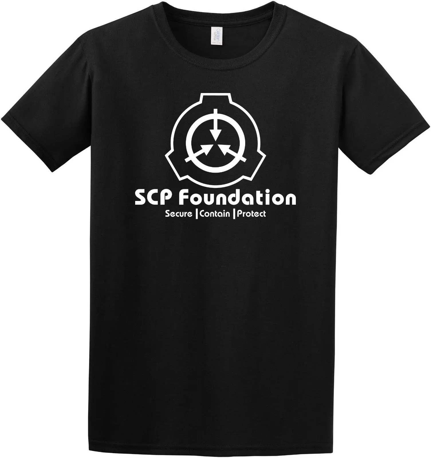 

" SCP Foundation Secure Contain Protect " Fan SCP Wiki Logo Inspired T-Shirt