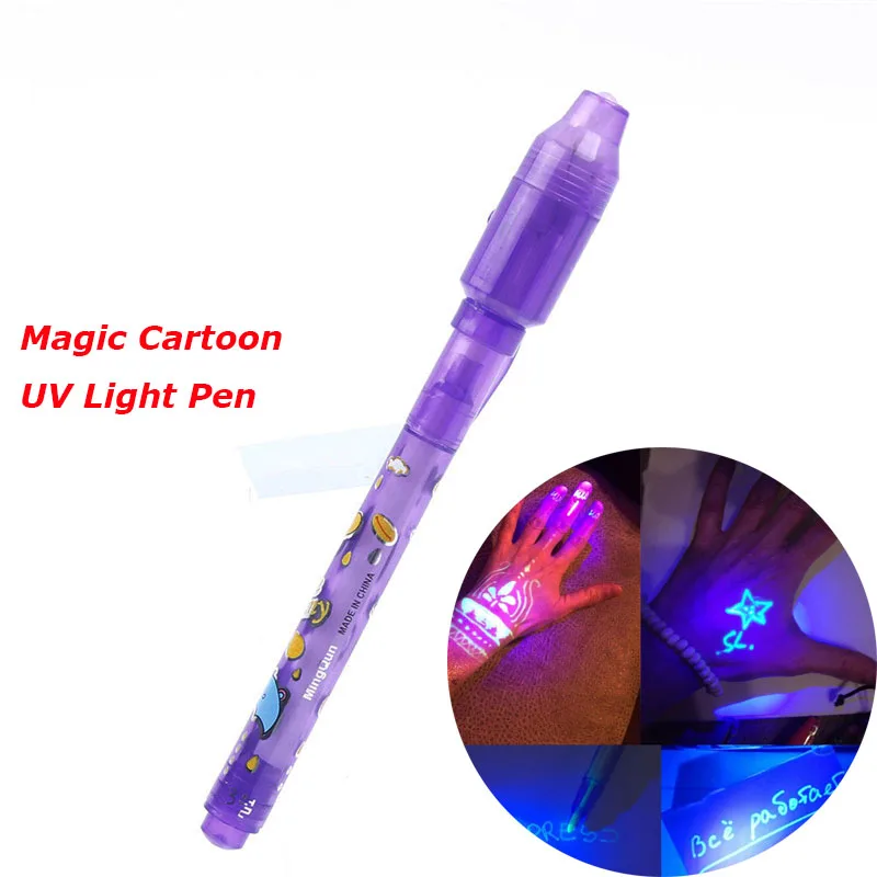 

2 in 1 School Office Drawing Magic Highlighters UV Black Light Combo Creative Stationery Invisible Ink Pen Highlighter