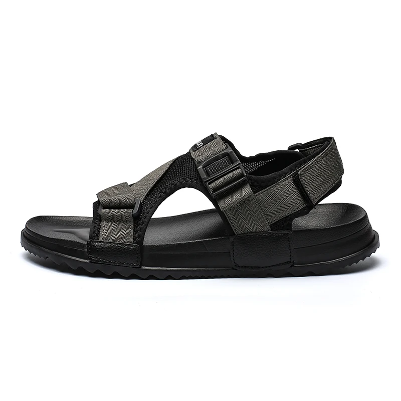 Летняя женская обувь черные сандалии пляжные сандалии на плоской подошве Легкие уличные сандалии пляжная Мужская обувь; кроссовки для спорта