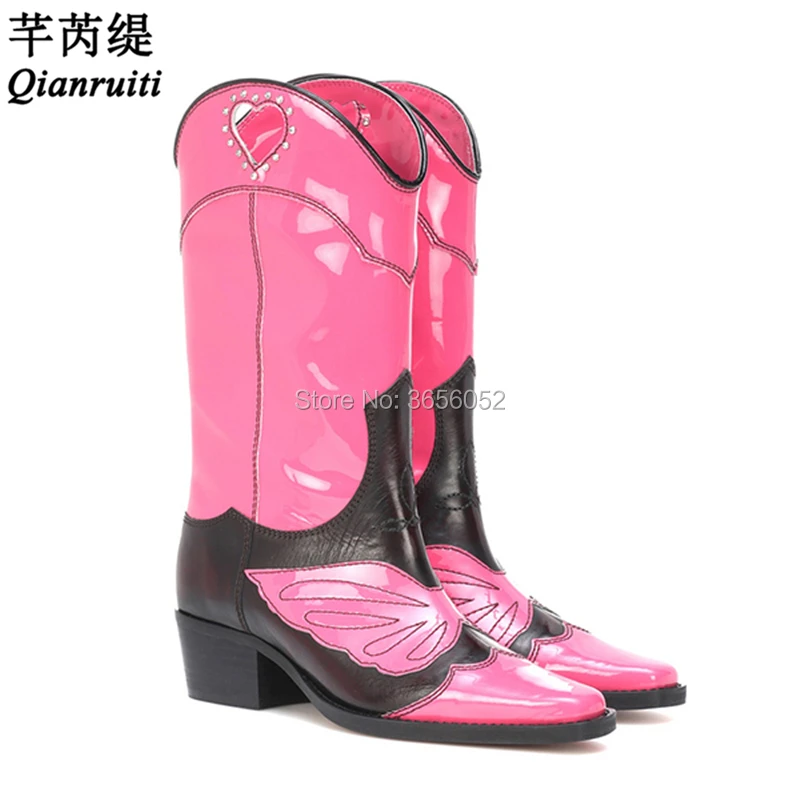 hot pink cowboy boots