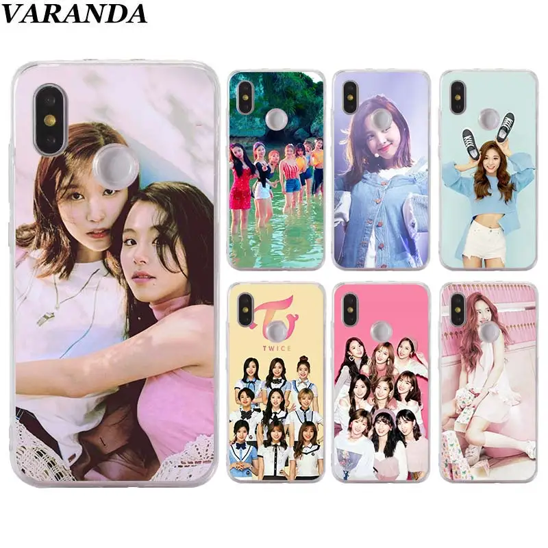 

TWICE Bands Silicone case for Xiaomi Redmi 7 6A 5A Note 5 6 7 Pro 4X S2 GO Mi 8 A1 A2 Lite Play TPU Soft Phone case