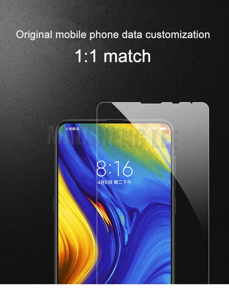 Закаленное стекло 2 шт./лот для Xiaomi Mi MIX 3 Защита экрана 9H 2.5D анти Blu Ray закаленное
