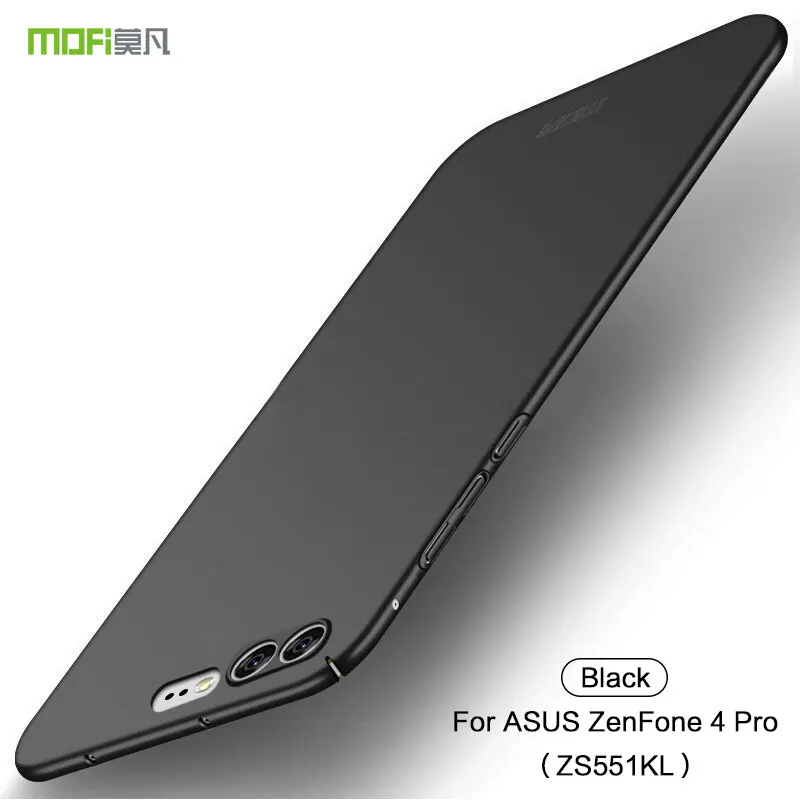 MOFI чехол для телефона для ASUS Zenfone 4 Pro ZS551KL полный защитный ультра тонкий чехол s Capas противоударный задний Чехол ZS551KL - Цвет: Black