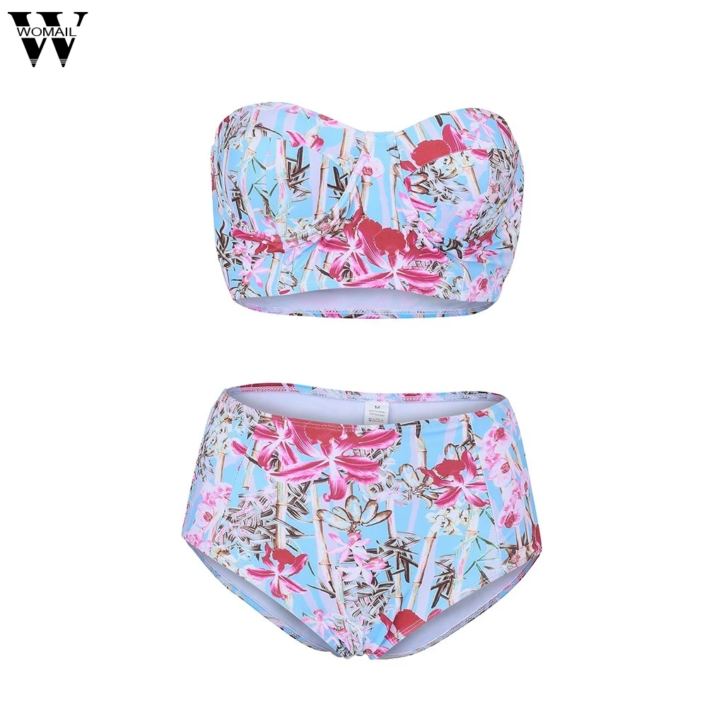 Womail 2PCS biquini plus size feminino praia brasileiro sexy bra set