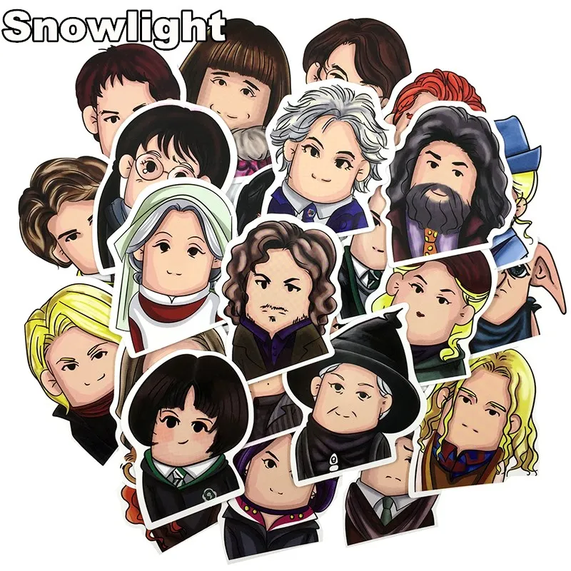 26PCS Cartoon Harry potter Classic Stickers Toy Sticker For Luggage Skateboard Laptop Sticker Refrigerator Stationery Stickers