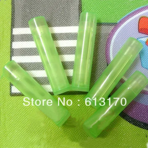 100pcs 3g Empty LIP BALM Tubes 3ml Lipstick tube Green color Diy