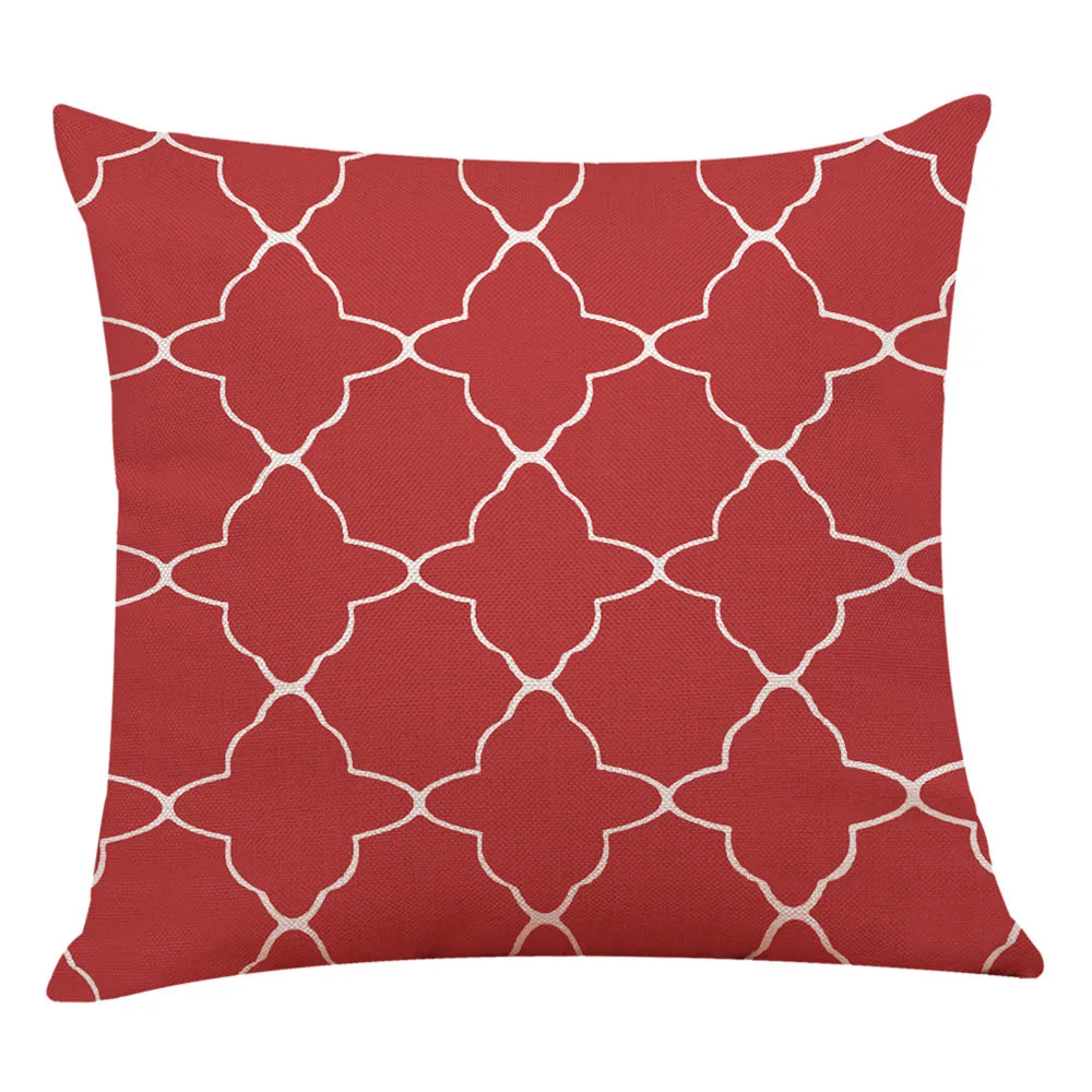 

Home Decor Pillow cases Cushion Cover Red Geometrictravel pillow neck for a baby Print Sofa Bed SEP 10