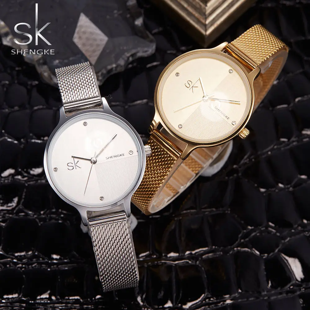 

Shengke Smart Watch Women Mechanical Watches Fashion Clock Sliver Relogio Feminino Luxury Gold Montre Femme Lady Wrist Watch2018