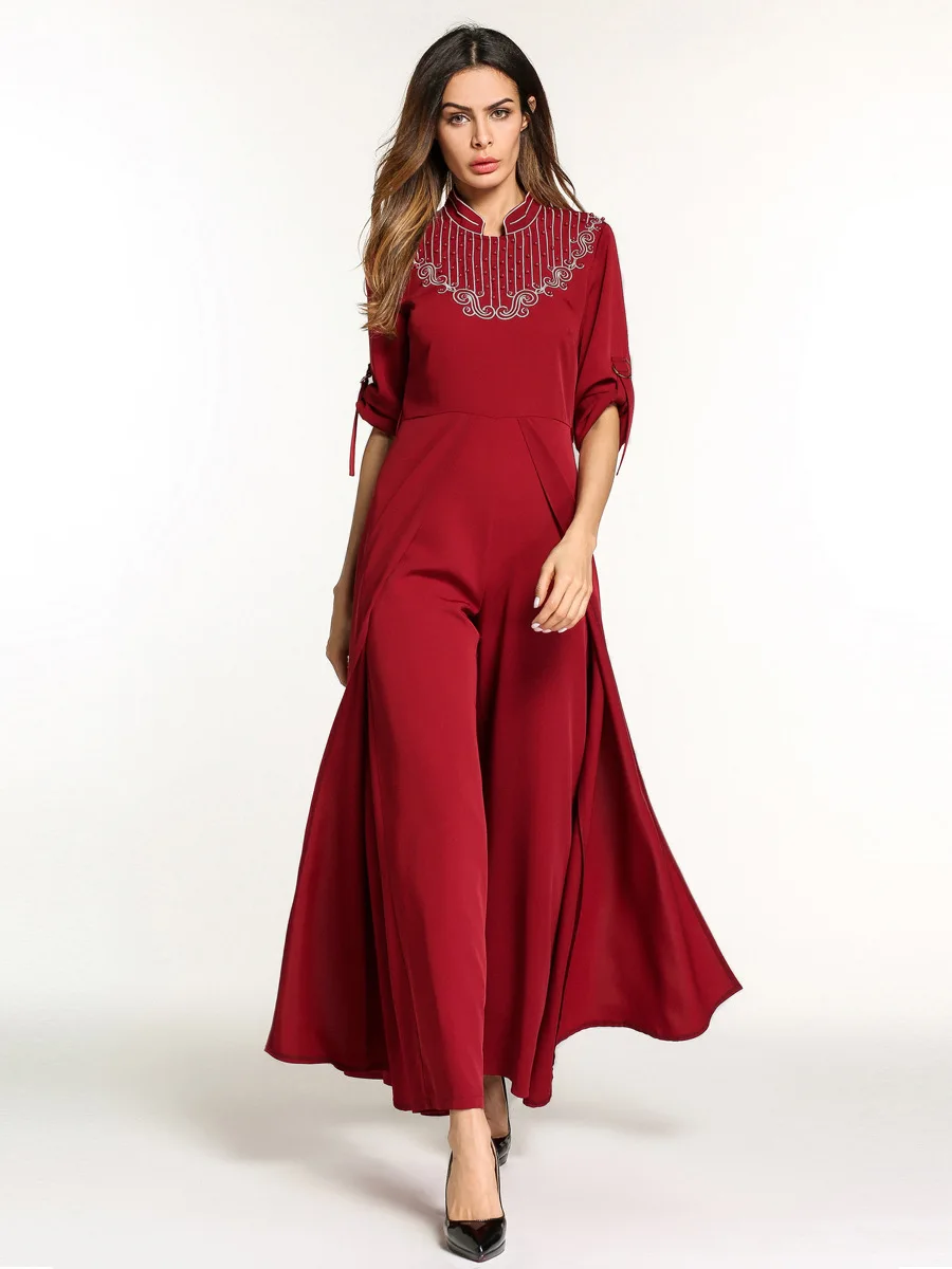 1865796 # Скорость продать европейских и американских кулон платье внешней торговли Абаи Ближний Восток легкое платье Аравия халаты Mujer