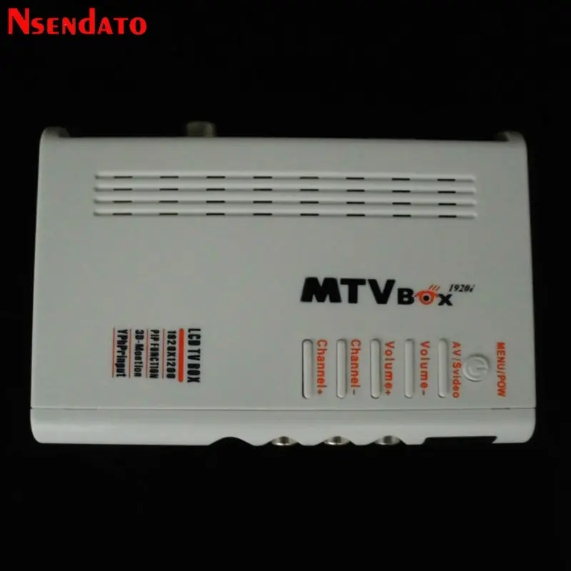 MTV LCD TV Box Computer To VGA S-Video Analog TV Program Receiver Tuner LCD Monitor PAL NTSC For DVD/PDP/PS2