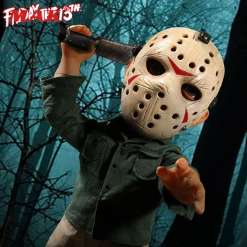 

15'' PVC Anime Figure Jason Friday The 13th Figure with Sound Feature Model Original Box for Fans Collection Gift